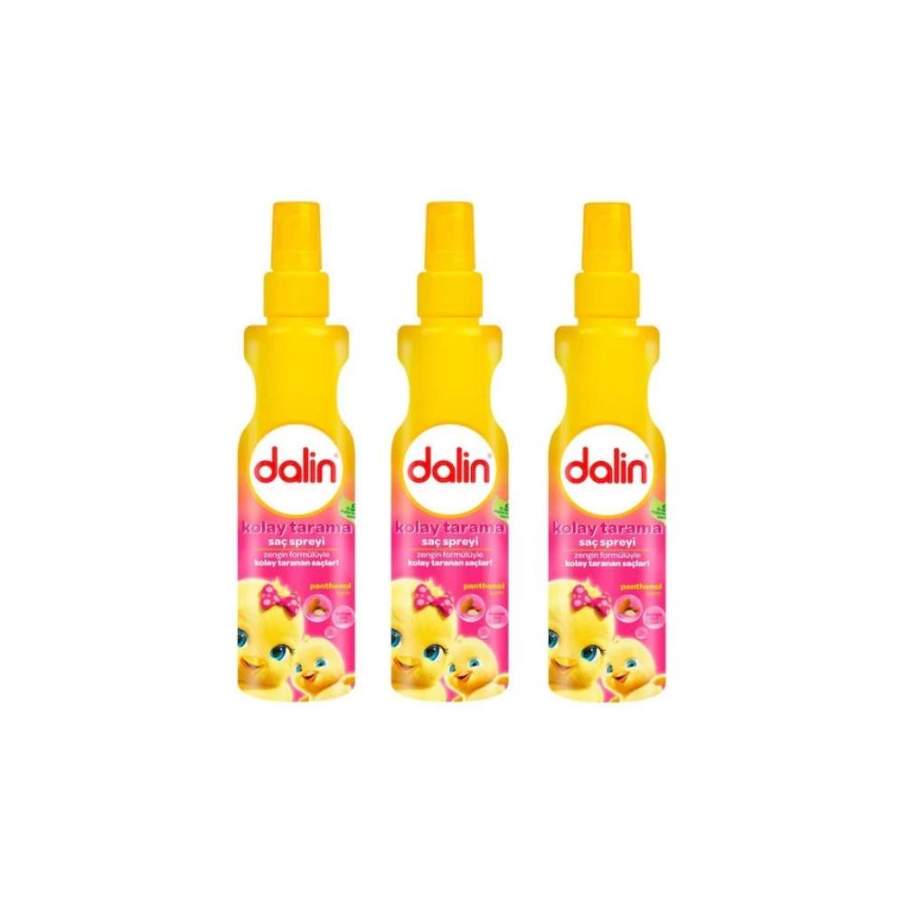 Dalin Badem Özlü Kolay Tarama Saç Spreyi 200 ML 3 Adet