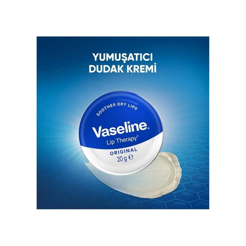 Vaseline Lip Therapy Yumuşatıcı Dudak Kremi Original 2 x 20 G