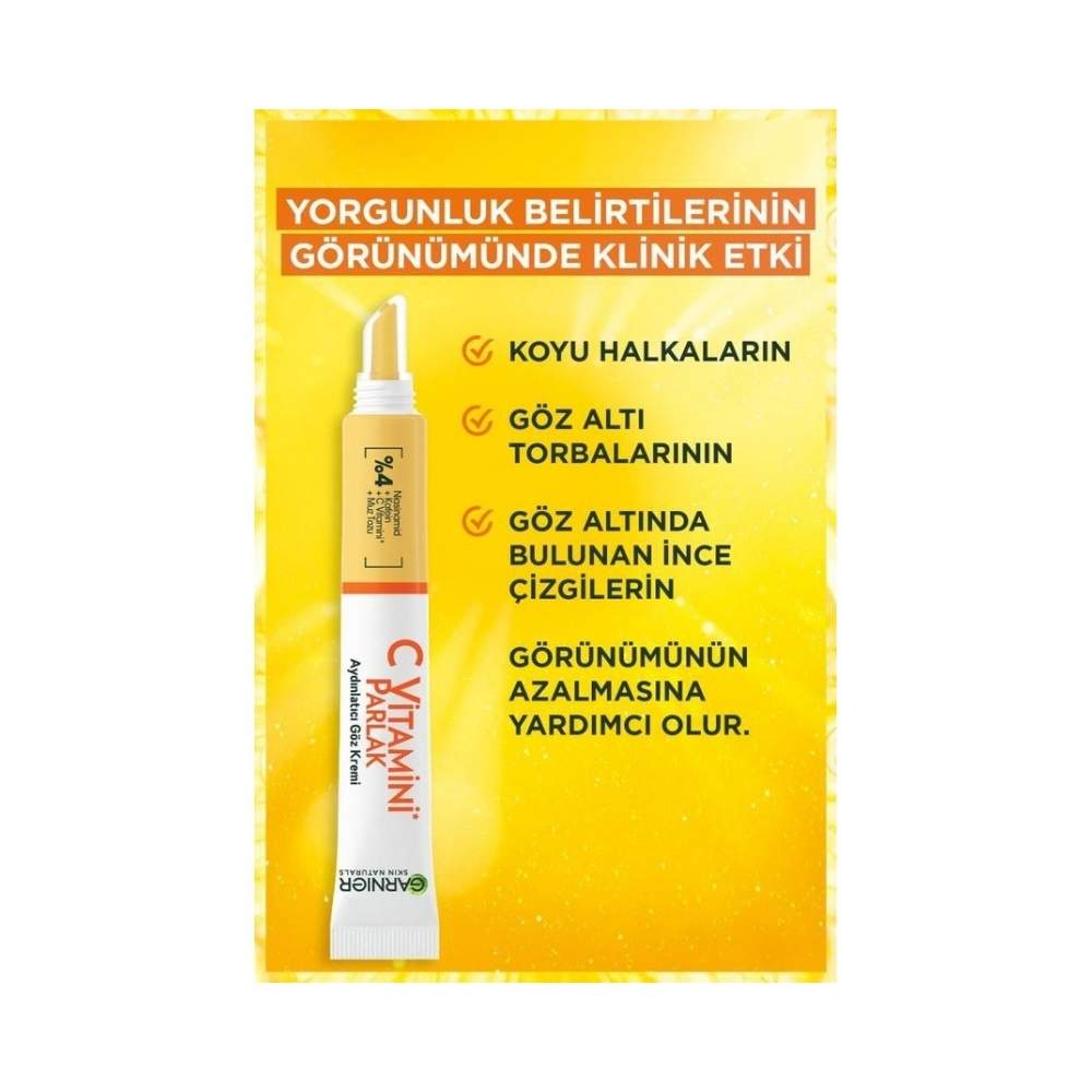 Garnier C Vitamini Parlak Aydınlatıcı Göz Kremi 15 ML