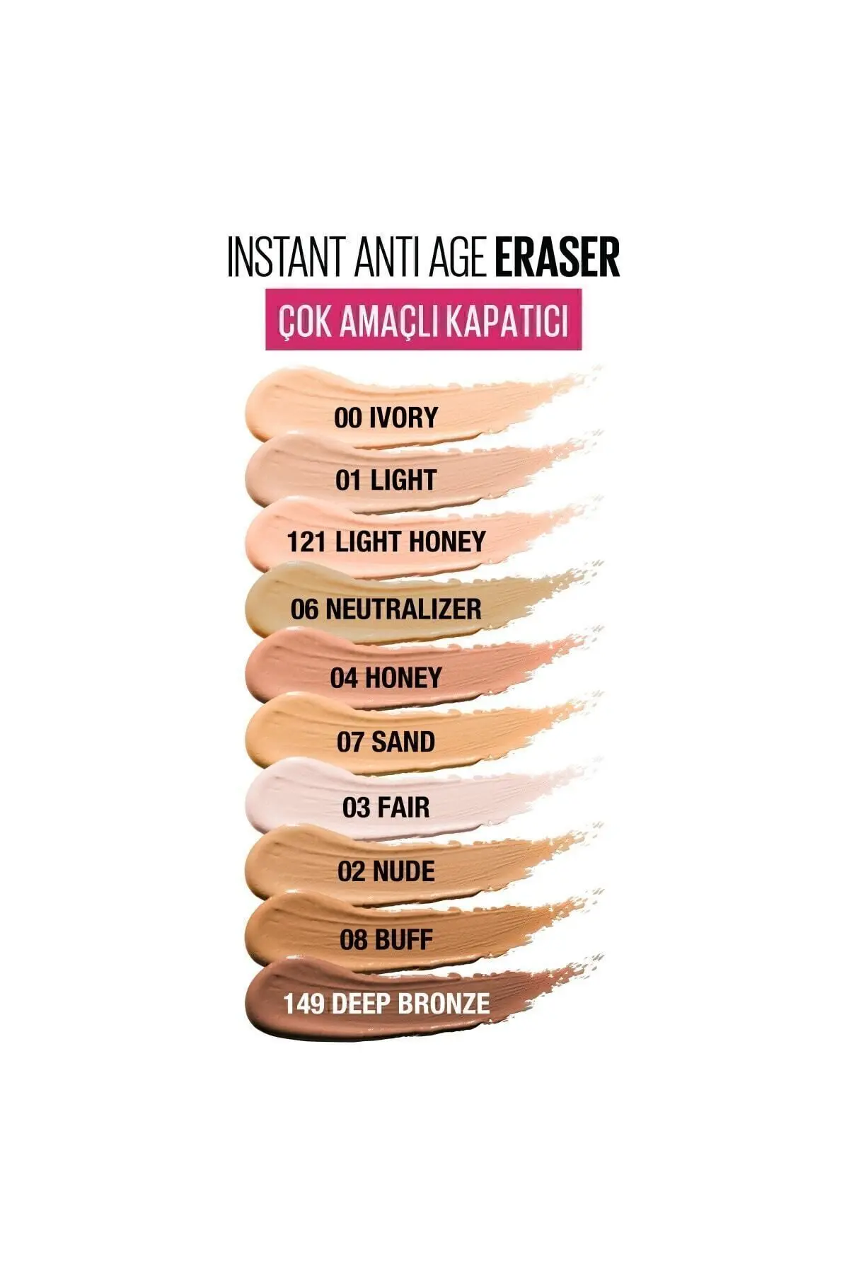 Maybelline New York Kapatıcı - Instant Age Eraser Concealer 121 Light Honey