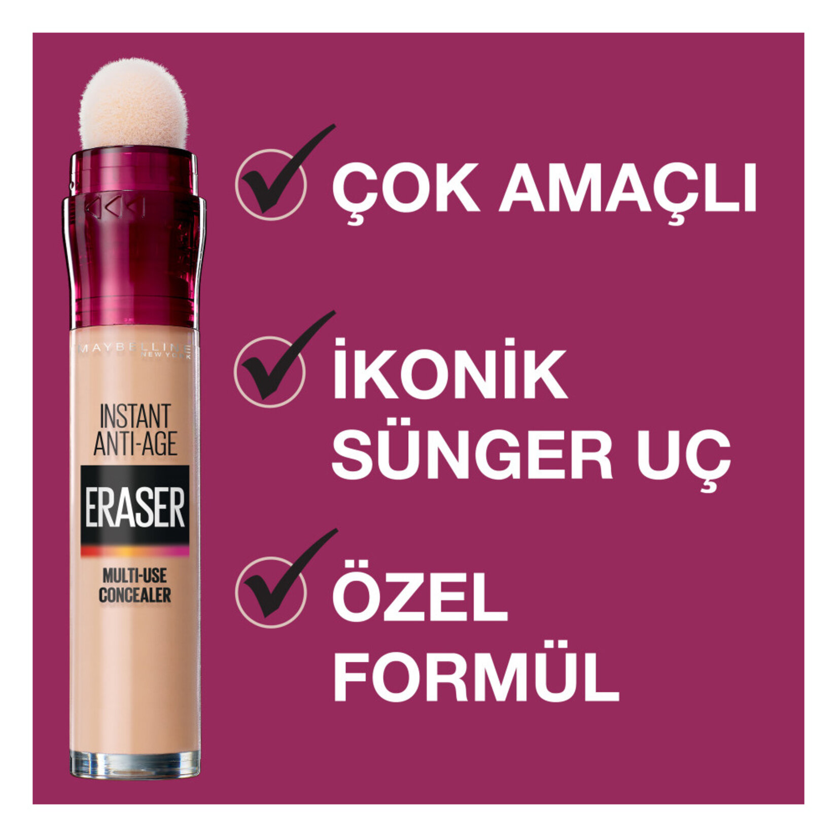 Maybelline New York Instant Anti Age Eraser Kapatıcı - 00 Ivory