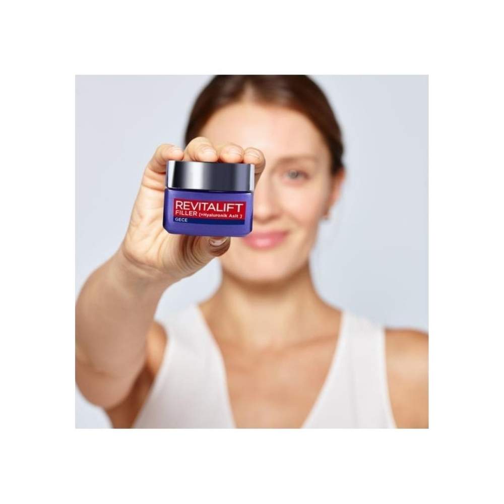 L'Oreal Paris Revitalift Filler Dolgunlaştırıcı Gece Kremi 50 ML