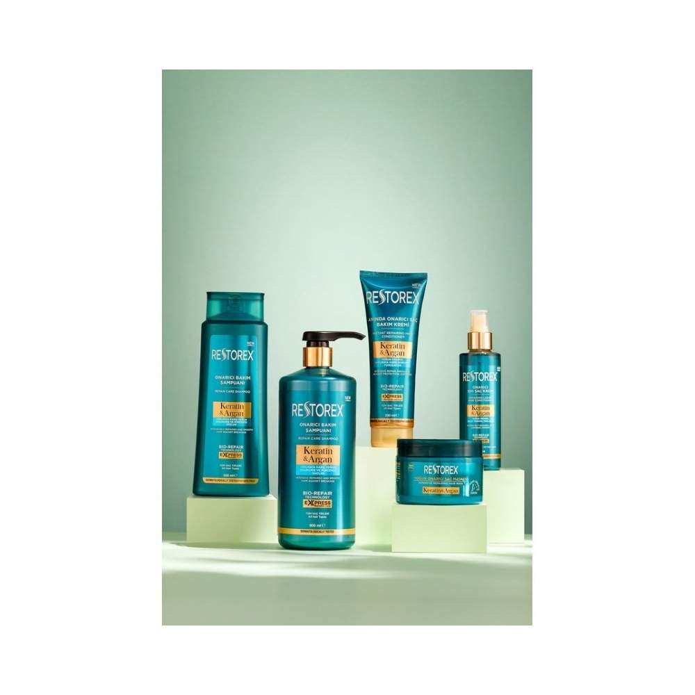 Restorex Keratin & Argan Onarıcı Sıvı Saç Bakım Kremi 200 Ml - Yıpranmış Ve Hasar Görmüş Saçlar