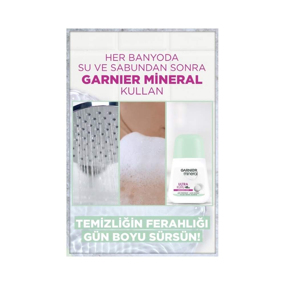 Garnier Mineral Ultra Kuru Antiperspirant Kadın Roll-On 50 ML