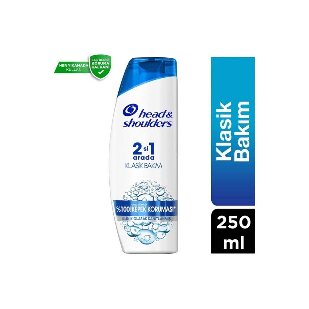 Head & Shoulders Klasik Bakım 2'si 1 Arada Kepeğe Karşı Etkili Şampuan 250 ML