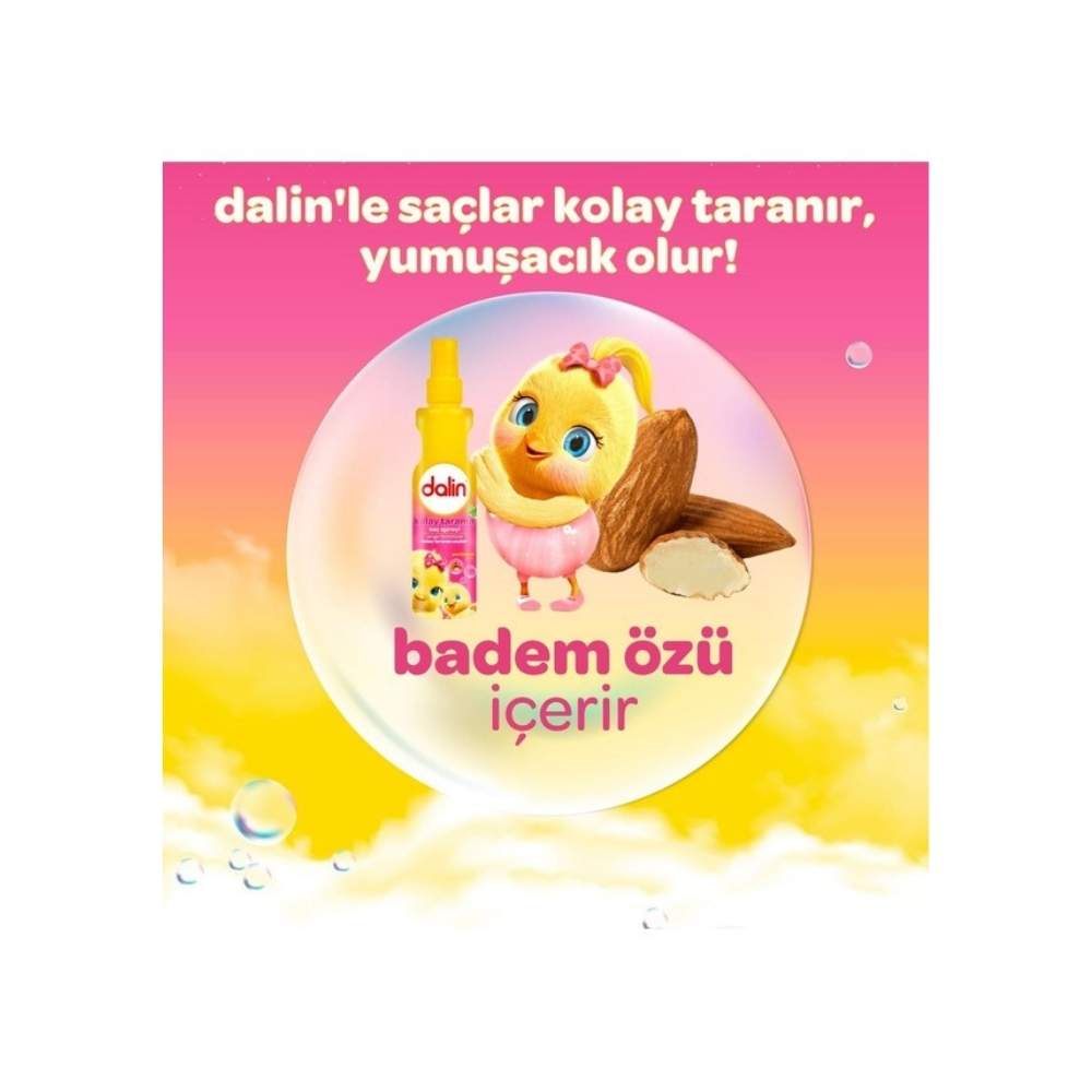 Dalin Badem Özlü Kolay Tarama Saç Spreyi 200 ML 3 Adet