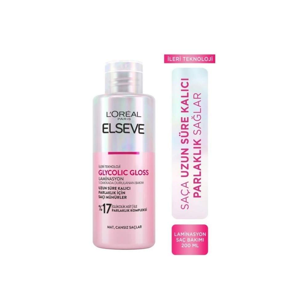Elseve Glycolic Gloss Laminasyon Saç Bakımı 200 ML