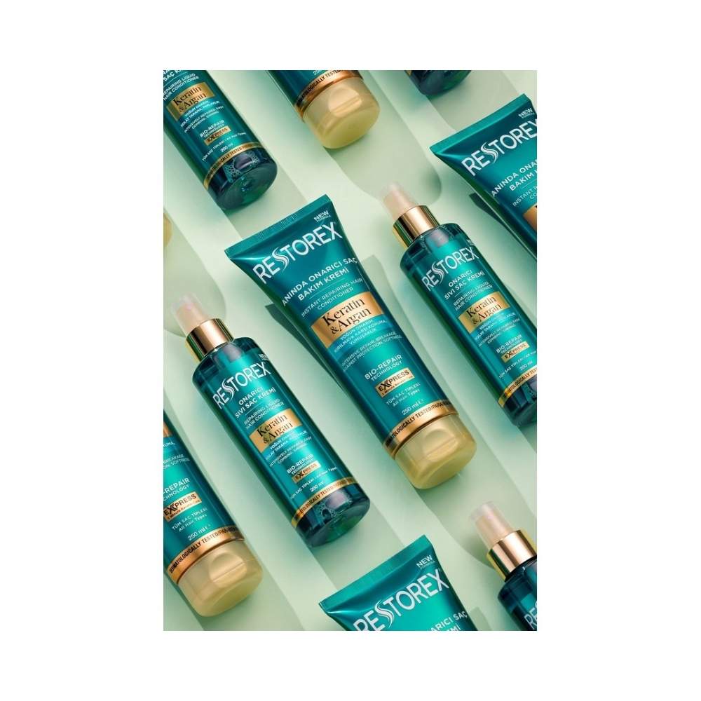 Restorex Keratin & Argan Onarıcı Sıvı Saç Bakım Kremi 200 Ml - Yıpranmış Ve Hasar Görmüş Saçlar