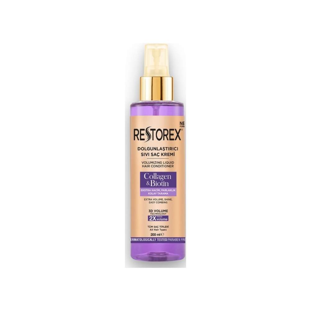 Restorex Dolgunlaştırıcı Sıvı Saç Kremi Kolajen & Biotin 200 Ml