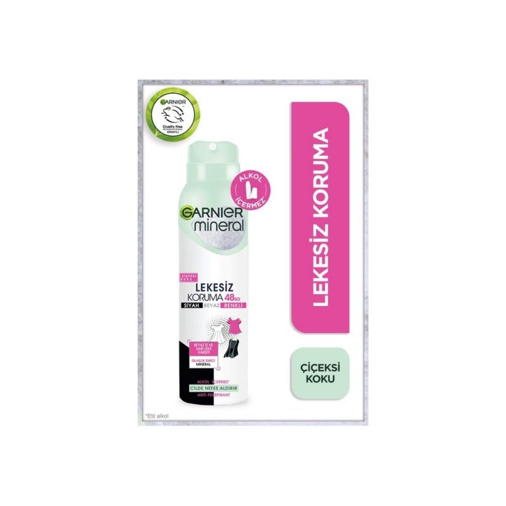Garnier Mineral Lekesiz Koruma Antiperspirant Kadın Deodorant 150 ML