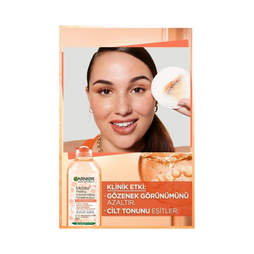 Garnier Micellar Peeling Kusursuz Makyaj Temizleme Suyu 400 ML