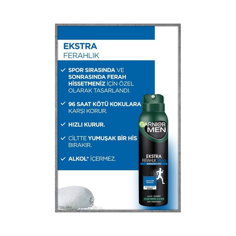 Garnier Men Ekstra Ferahlık Antiperspirsant Erkek Deodorant 150 ML