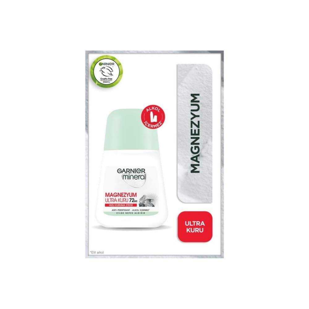 Garnier Mineral Magnezyum Ultra Kuru Kadın Roll-On 50 ML