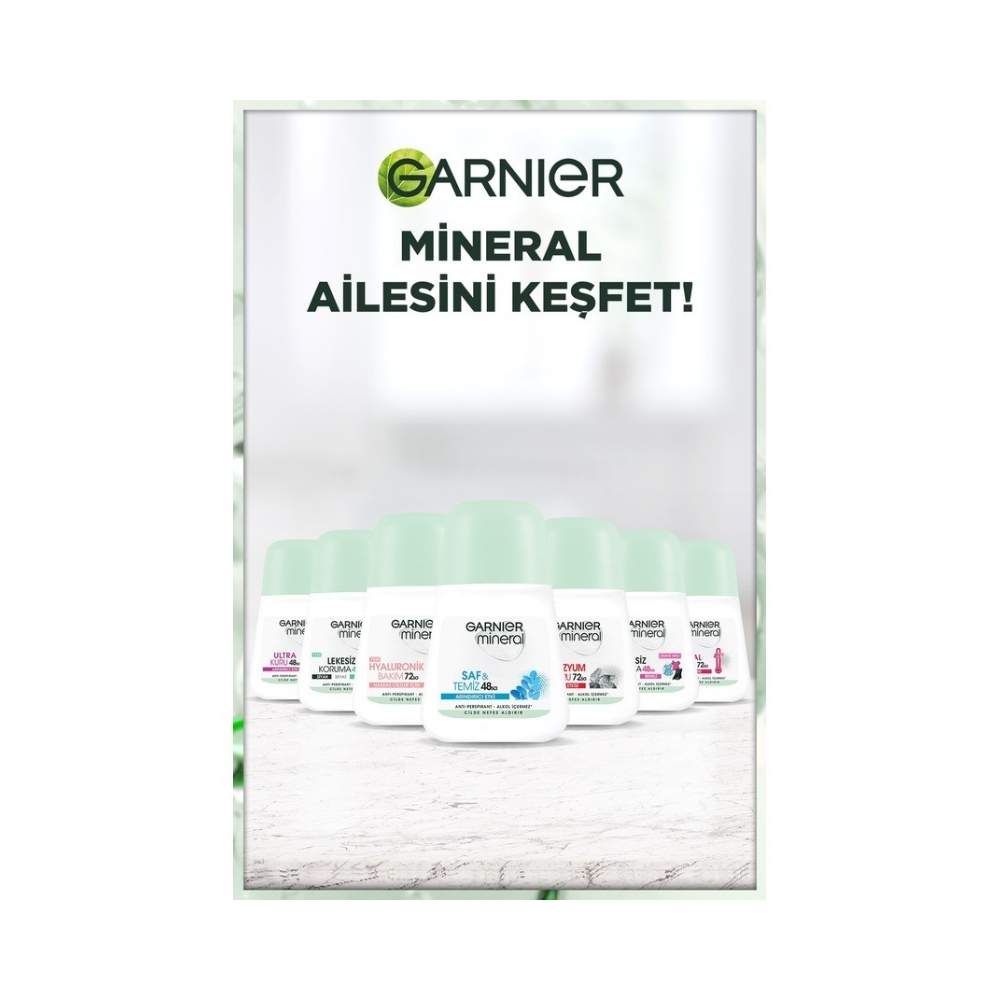 Garnier Mineral Saf&Temiz Antiperspirant Kadın Roll-On 50 ML
