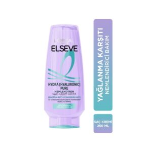 Elseve Hydra [Hyaluronic] Pure Salisilik Asit içeren Yağlanma Karşıtı Nemlendirici Saç Kremi 250 ML
