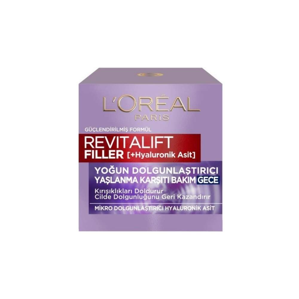 L'Oreal Paris Revitalift Filler Dolgunlaştırıcı Gece Kremi 50 ML