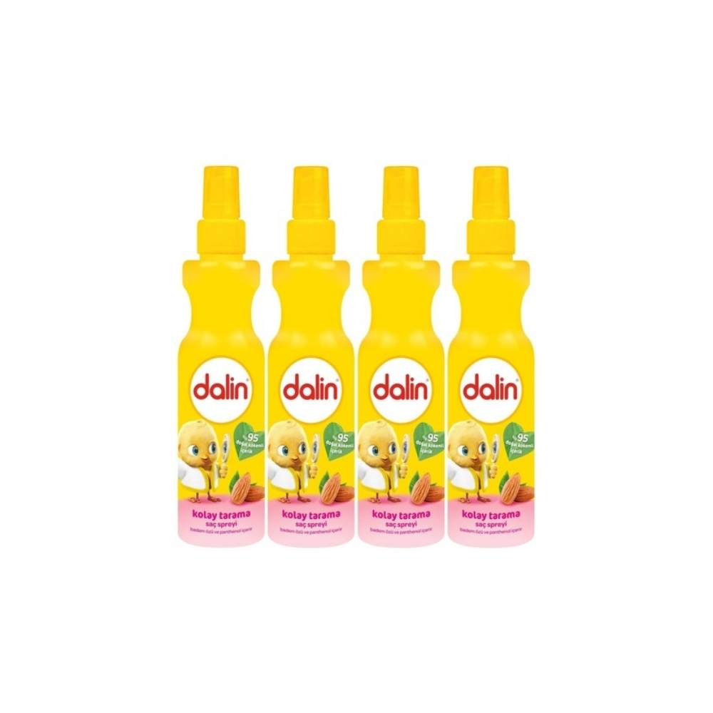 Dalin Kolay Badem Özlü Saç Tarama Spreyi 4 x 200 ML