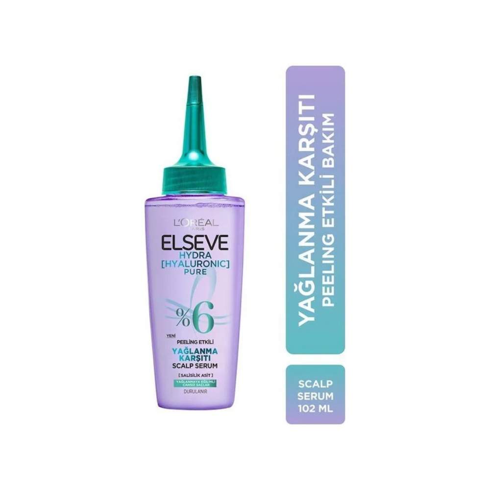 Elseve Hyaluron Pure Scalp Yağlanma Karşıtı Peeling Etkili Saç Serumu 100 ML