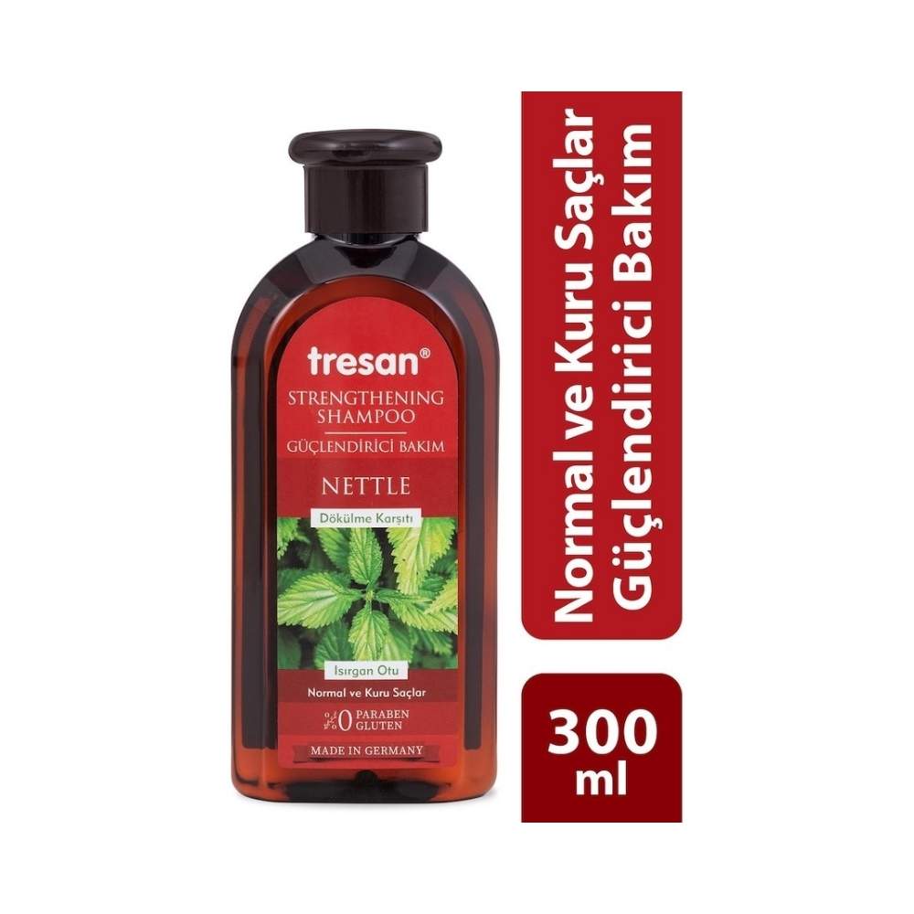 Tresan Normal ve Kuru Saçlar için Dökülme Karşıtı Isırgan Otu Bakım Şampuanı 300 ML