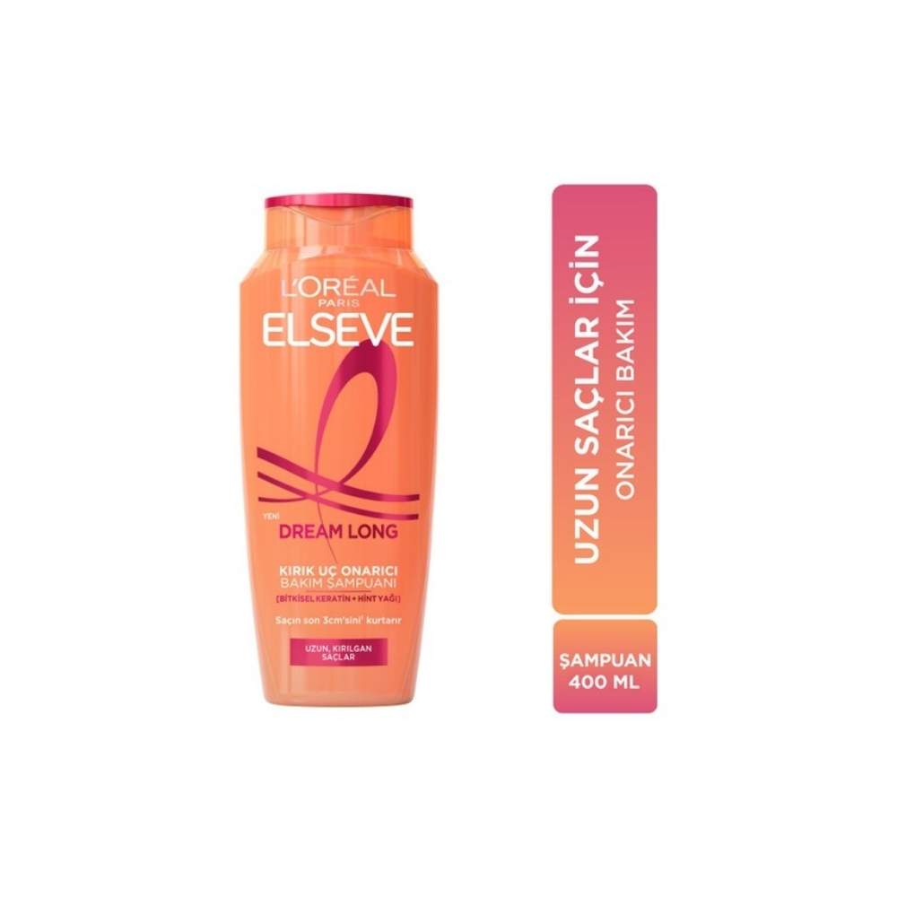 L'oréal Paris Elseve Dream Long Kırık Uç Onarıcı Bakım Şampuanı 400 Ml Beyaz