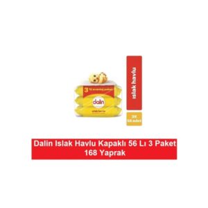 Dalin Islak Havlu Kapaklı 56 Lı X 3 Paket 168 Yaprak