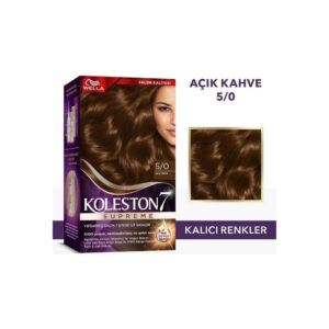 Koleston Supreme Kit Saç Boyası 5/0 Açık Kahve Krem Formda Uzun Süre Kalıcı Etki