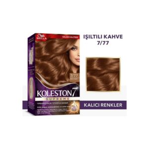 Koleston Supreme 7/77 Işıltılı Kahve Saç Boyası Krem Formda Uzun Süre Kalıcı Renk