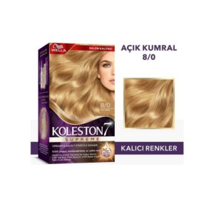 Koleston Supreme Kit Saç Boyası 8/0 Açık Kumral %100 Yoğun Nemlendirme ve Işıltılı Renk