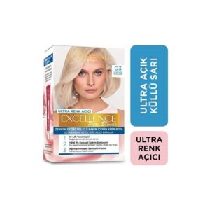 L'oreal Paris Excellence Creme 03 Ultra Açık Küllü Sarı Renk Açıcı Krem Boya Canlı Renkler İçin