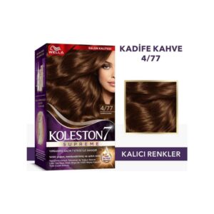 Koleston 4/77 Kadife Kahve Saç Boyası Krem Formda Uzun Süre Kalıcı Canlı Renkler İçin