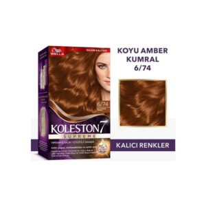 Koleston Supreme 6/74 Koyu Amber Kumral Saç Boyası Krem İçerik ile Yoğun Bakım Sağlar