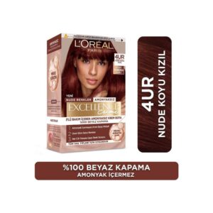 L’Oréal Paris Excellence Creme Nude Renkler Saç Boyası – 4UR Nude Koyu Kızıl Amonyaksız Uzun Süreli Kalıcılık