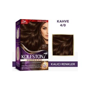 Koleston Supreme Kit 4/0 Kahve Saç Boyası Krem Formda Uzun Süre Kalıcı Canlı Renkler