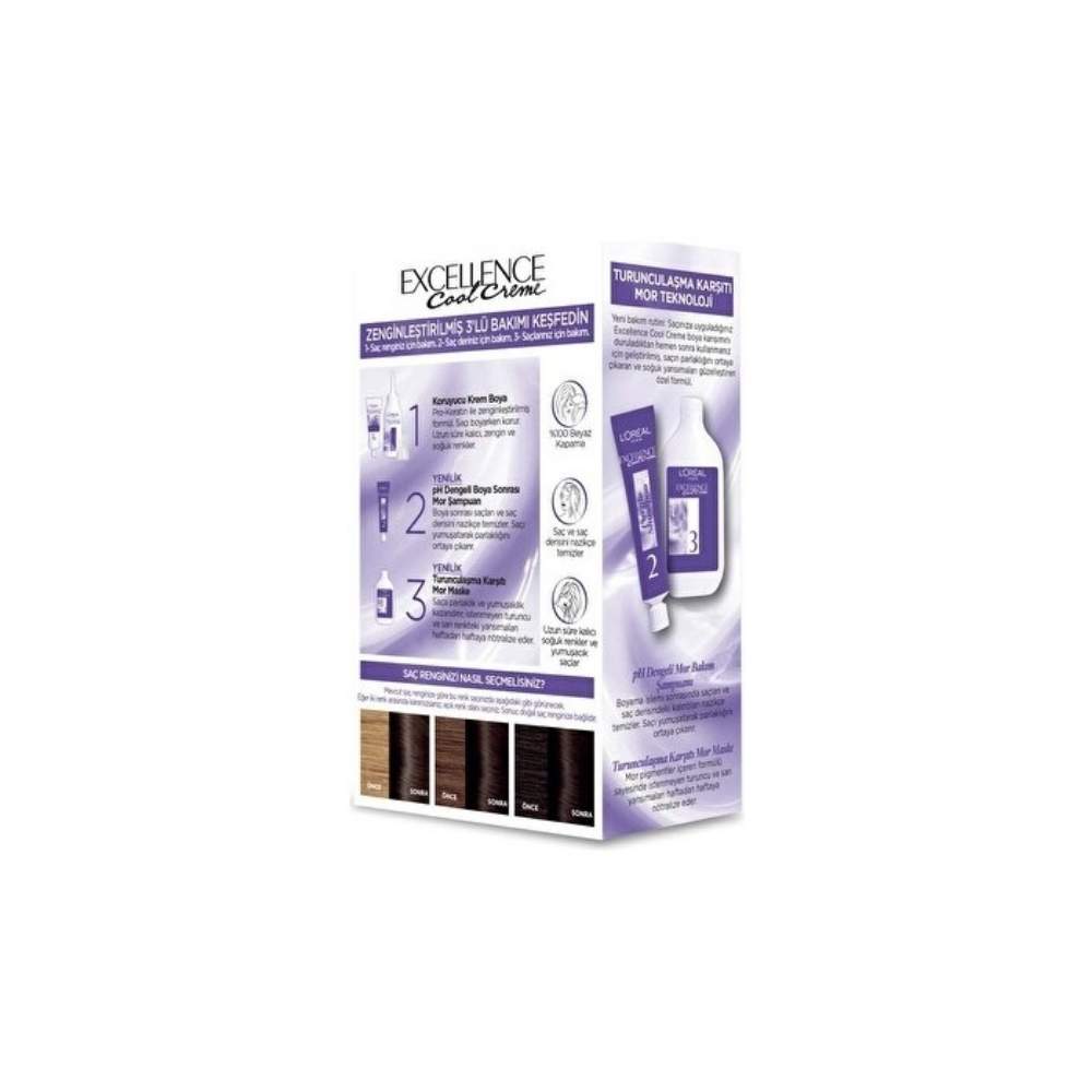 Loreal Paris Excellence Cool Creme 4.11 Küllü Kahve
